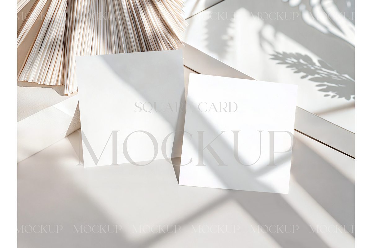 Elegant 6x6 Square Invitation Card, a Mockup by MockupWizard (Photo 1 of 3)