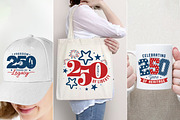 America 250th Anniversary SVG Bundle, a Graphic by ashek (Thumbnail 3 of 4)