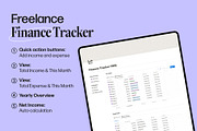 Freelance Finance Tracker Notion, a Marketing Template by TingDesign Studio (Thumbnail 2 of 3)
