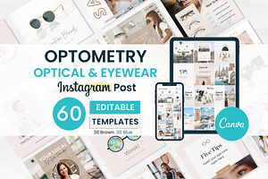 60 OPTOMETRY Instagram Templates
