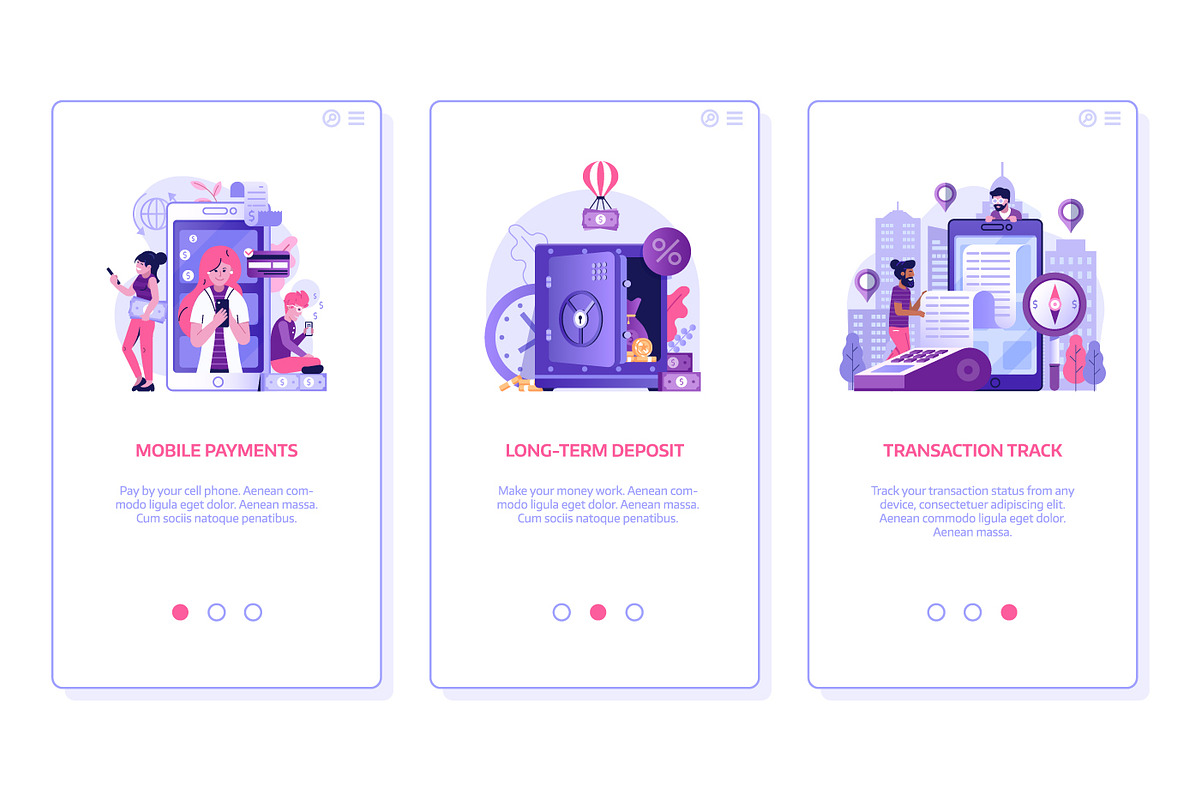 Online Banking Web Illustrations, a Finance Illustration by Alex Krugli (Photo 6 of 14)