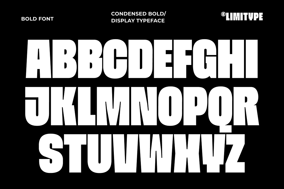 Moara - Bold Condensed Font, a Sans Serif Font by limitype (Photo 10 of 13)