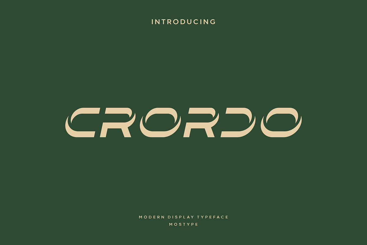 Crordo - Modern Display Typeface, a Font by Letterna (Photo 1 of 4)