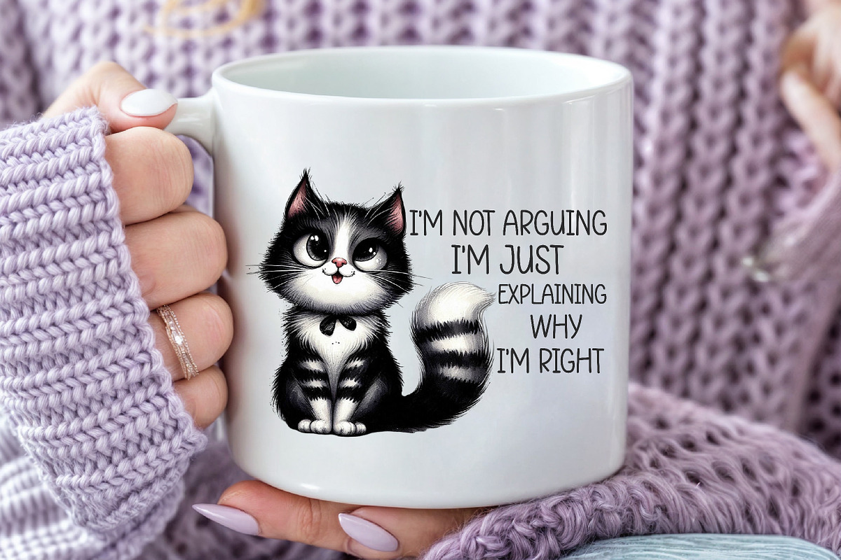 Funny Cat Sarcastic Sassy PNG, an Illustration by SinaCreation (Photo 16 of 20)