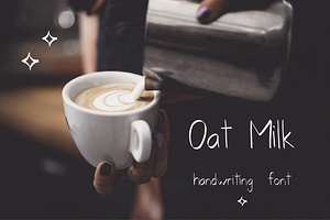 Oat Milk Handwriting Font