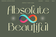 Veronika Luxurious | Bonus Logo, a Sans Serif Font by Mulkan Nazir (Thumbnail 2 of 17)