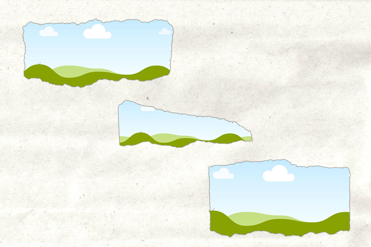 40+ Torn Paper Frames for Canva, a Presentation Template by Wicked Creative (Photo 8 of 9)