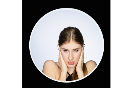 hear no evil deaf woman portrait, a Person Photo by Photo Drive Studio