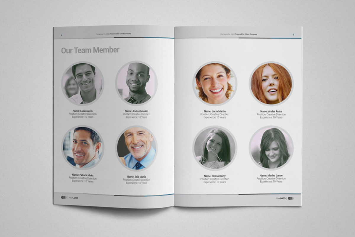 A4 Project Proposal Template, a Brochure Template by Thirtypath Studio