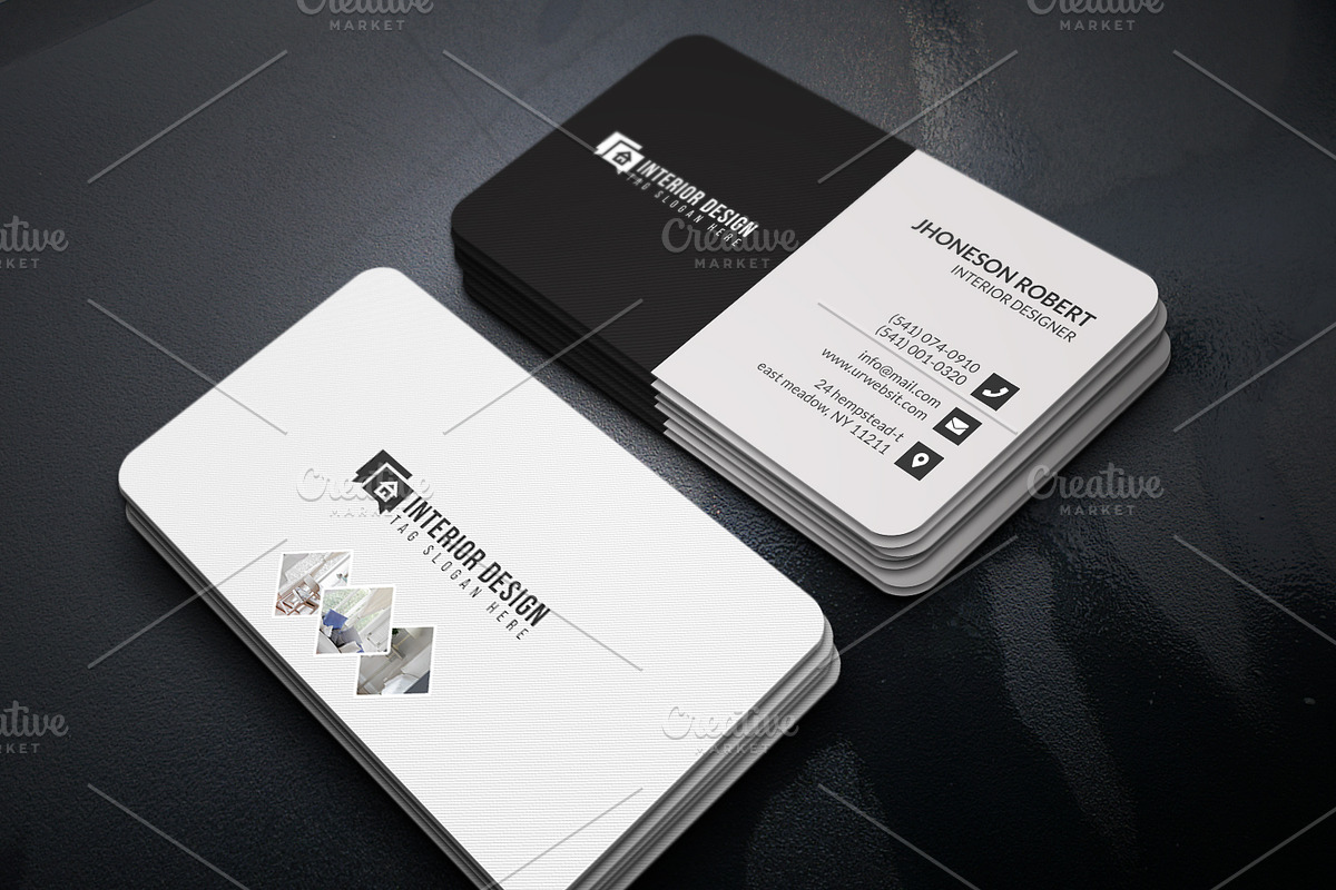 Interior designer Business Card, a Business Card Template by Helal Shop (Photo 3 of 4)