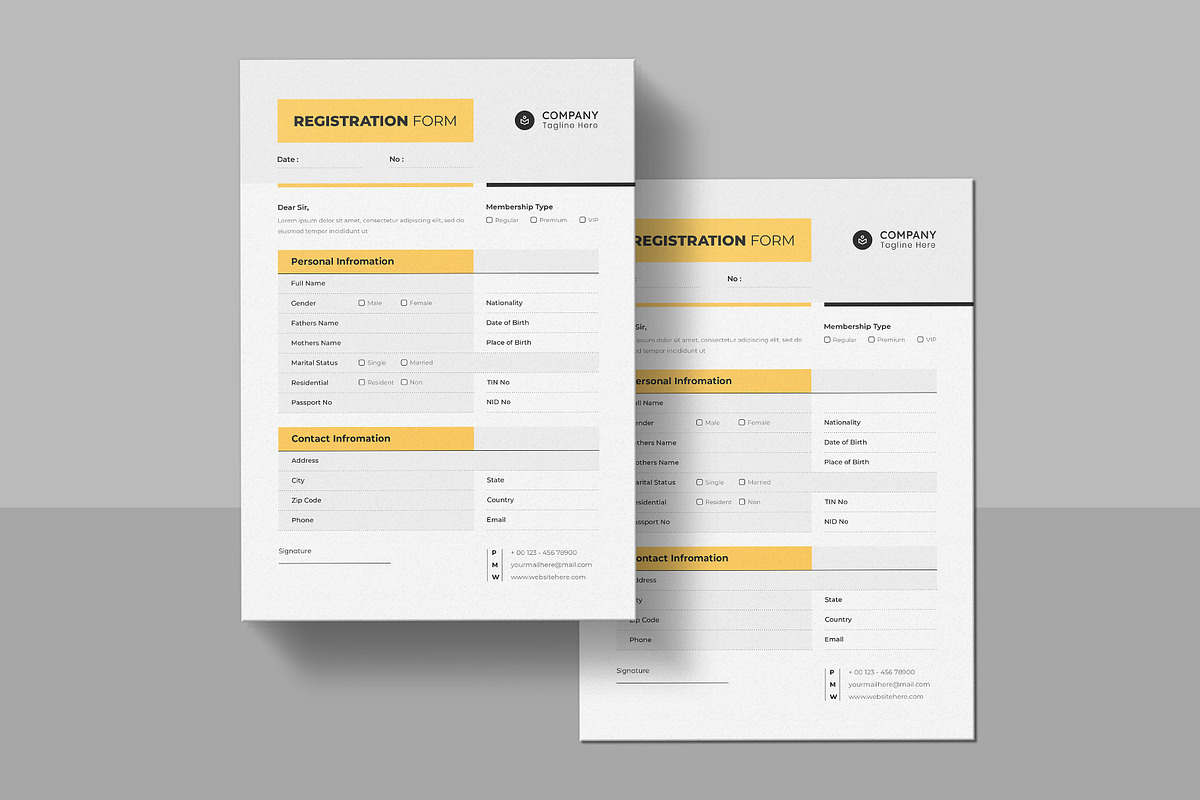 Registration Form | MS Word