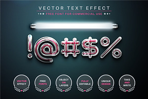 Super Light - Editable Text Effect