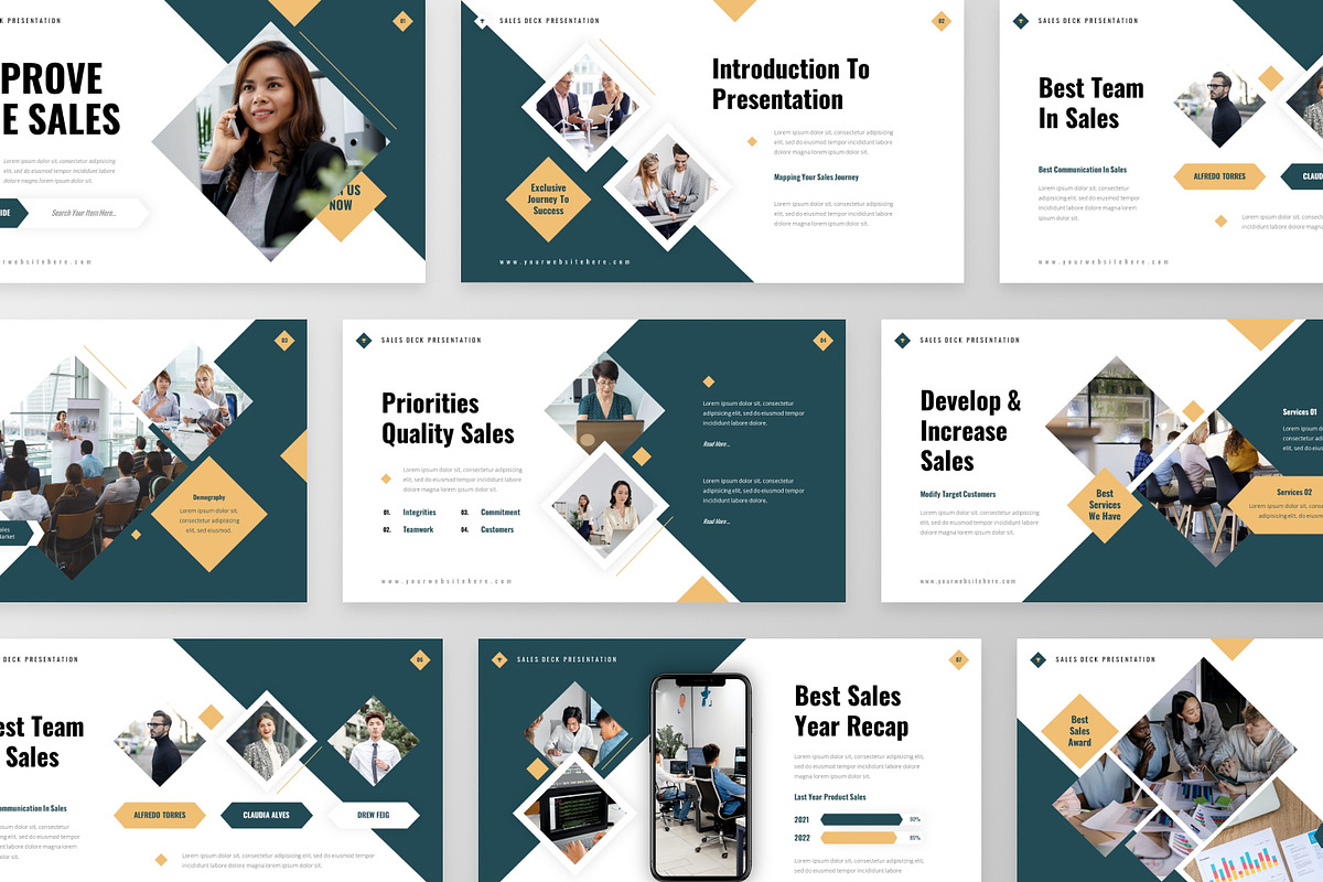Salesdeck Presentation Google Slide, a Presentation Template by MtvtdArt (Photo 3 of 6)