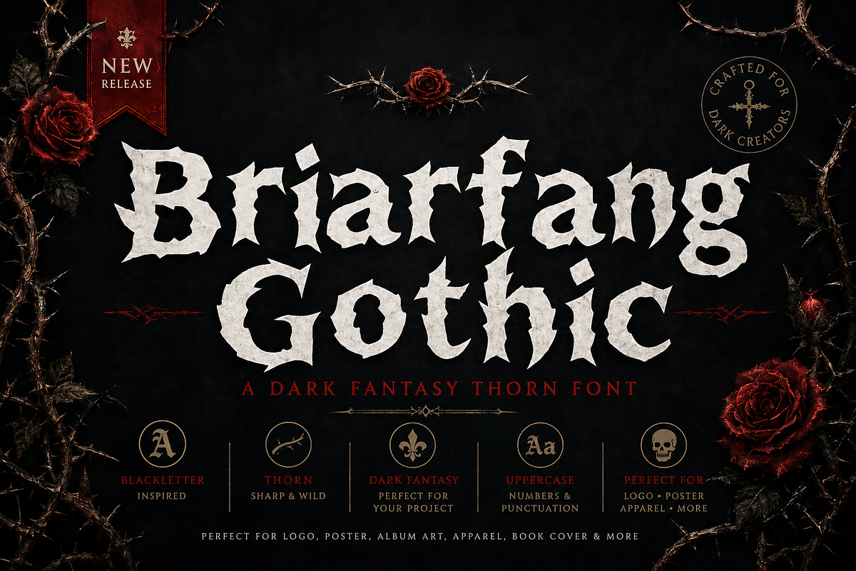 Briarfang Gothic Halloween Display, a Blackletter Font by AN Productions (Photo 5 of 5)