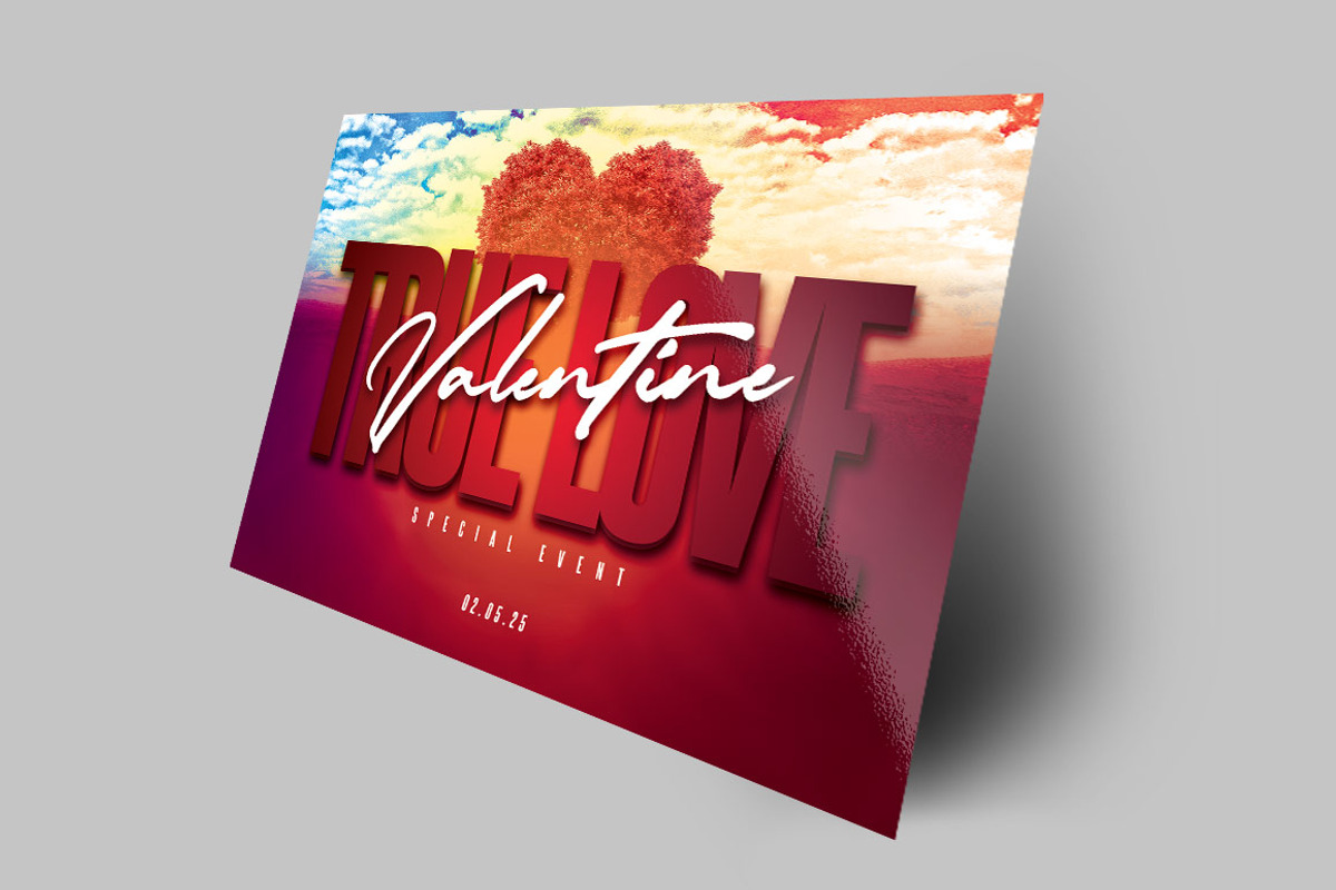 Valentine Event Flyer Template, a Flyer Template by SeraphimChris (Photo 3 of 8)