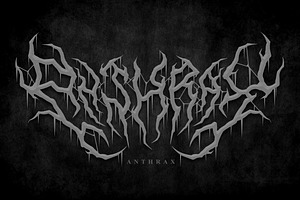 Onerock Black Metal Font Vol.6