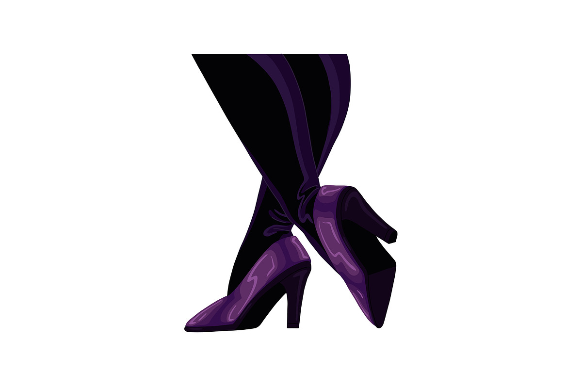 Women's legs in shoes set, a Person Illustration by PaperTrident (Photo 4 of 12)