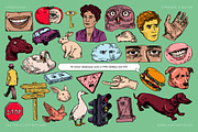 DADAESQUE Vector Icons + Brushes, an Object Graphic by angelainthefields (Thumbnail 4 of 15)