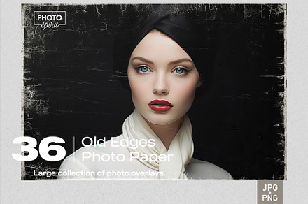 Old Edges Photo Paper Overlays, a Brushes & More by PhotoSpirit