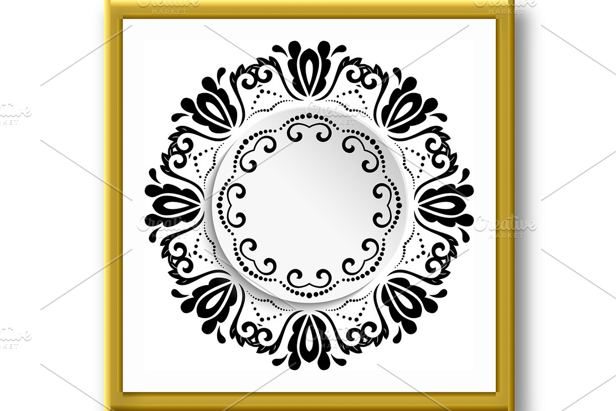 Floral Vector Ornament With Volume, a Decorative Illustration by FineArtStudio (Photo 3 of 3)