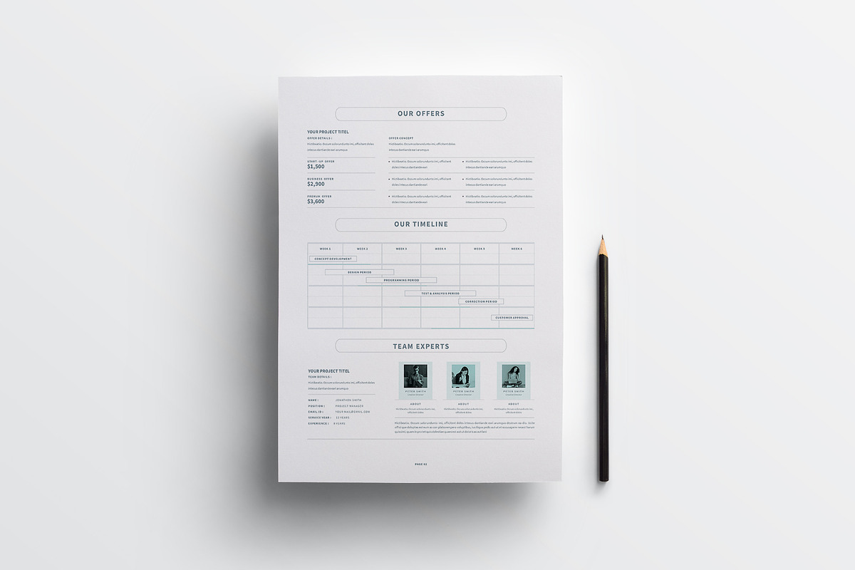 Proposal Bundle | MS Word & Indesign, a Stationery Template by obayes (Photo 15 of 16)