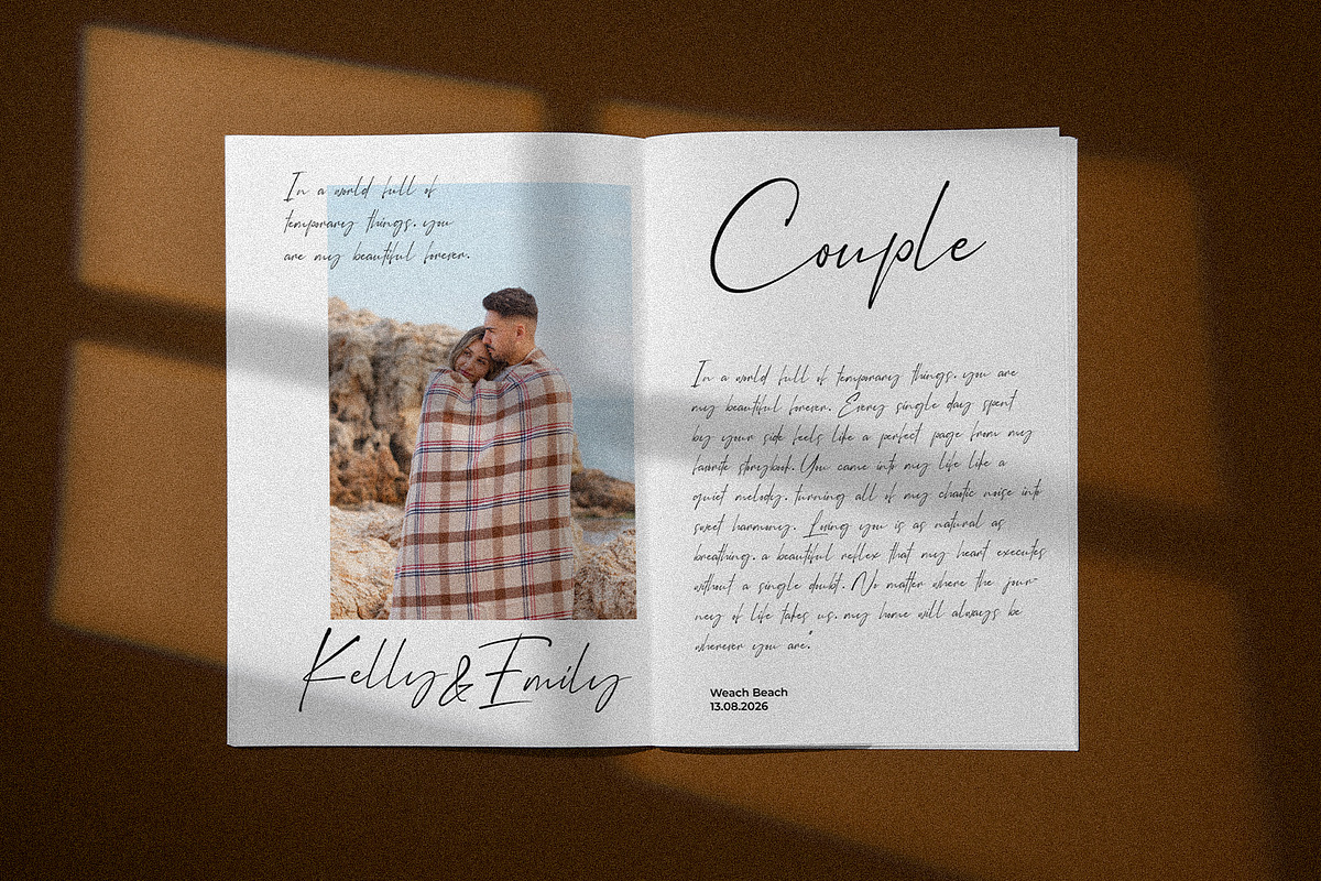 Pastedy – Modern Luxury Script Font, a Script Font by Black Junst (Photo 2 of 10)