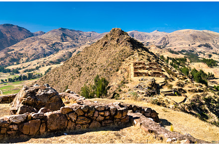 Machu Pitumarca ancient Inca town in, an Architecture Photo by Leonid Andronov