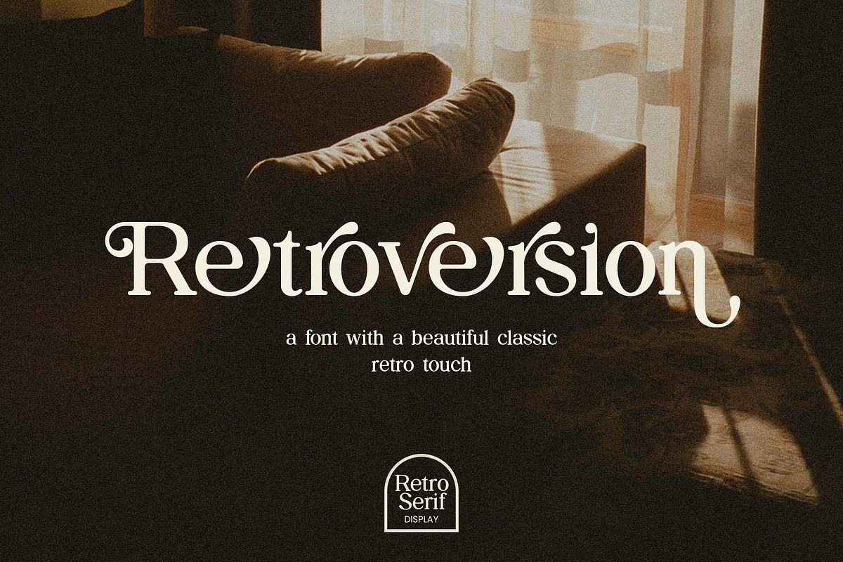 Retroversion Retro Serif Font, a Serif Font by UICreative (Photo 1 of 14)