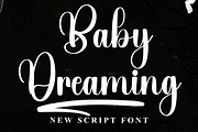 Baby Dreaming, a Handwritten Font by InermediaSTUDIO (Thumbnail 1 of 8)