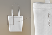 Canvas Tote Bag Mockup, a Packaging Mockup by le-genda (Thumbnail 5 of 5)