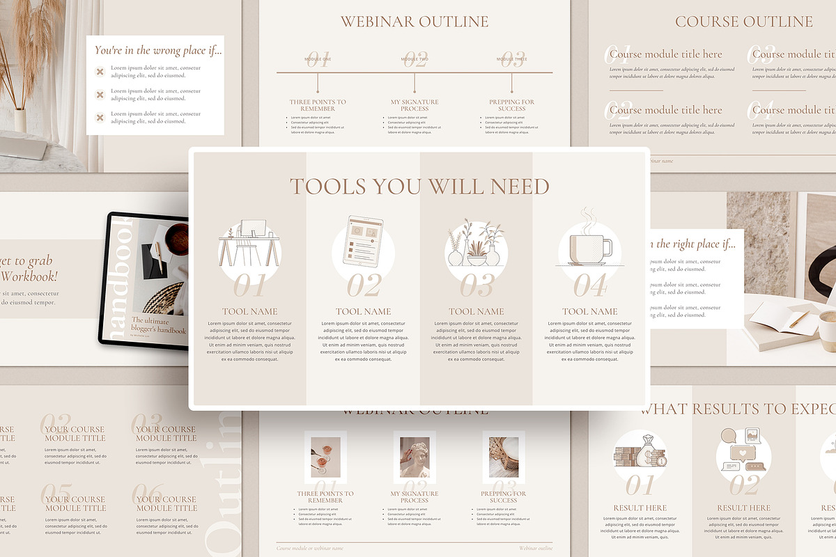 4 in 1 Course Creator Bundle CANVA, a Presentation Template by Studio Loire (Photo 16 of 73)