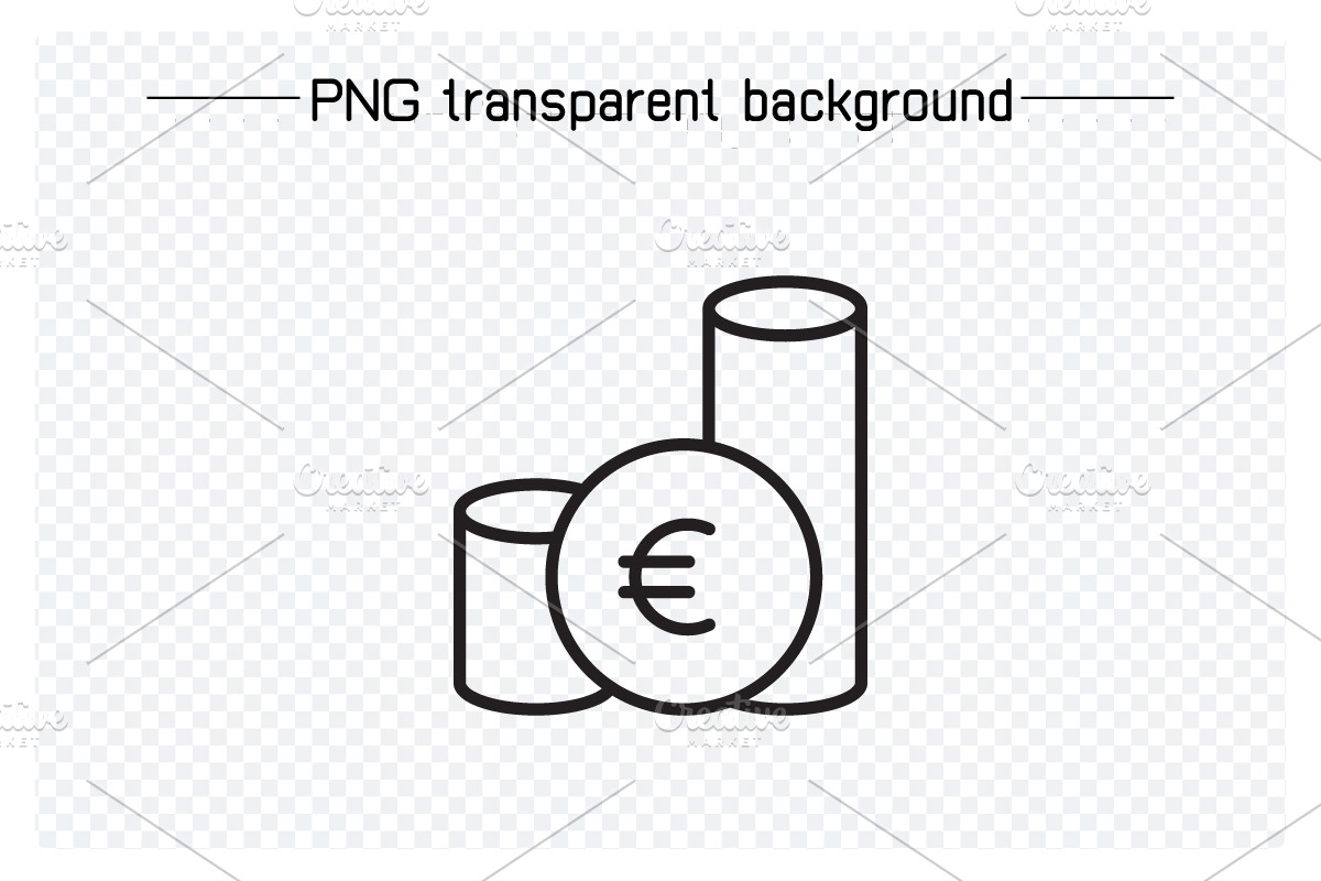 Euro Money Icons Set, an Outline Icon by Designfour (Photo 4 of 7)
