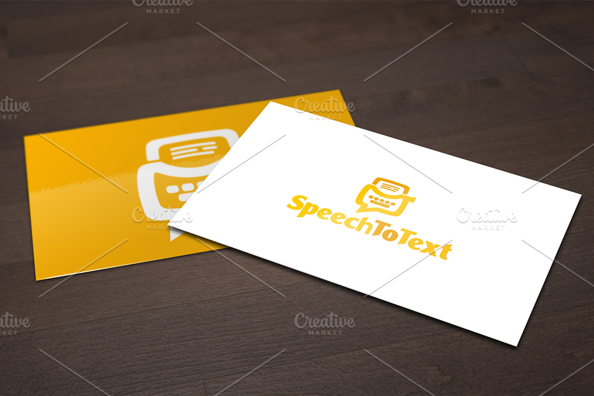 SpeechToText Logo Template, a Branding & Logo Template by SymonDesign (Photo 1 of 4)