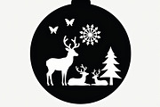 Christmas Laser Cut Design Bundle, a Graphic by Creativeshirt (Thumbnail 14 of 17)