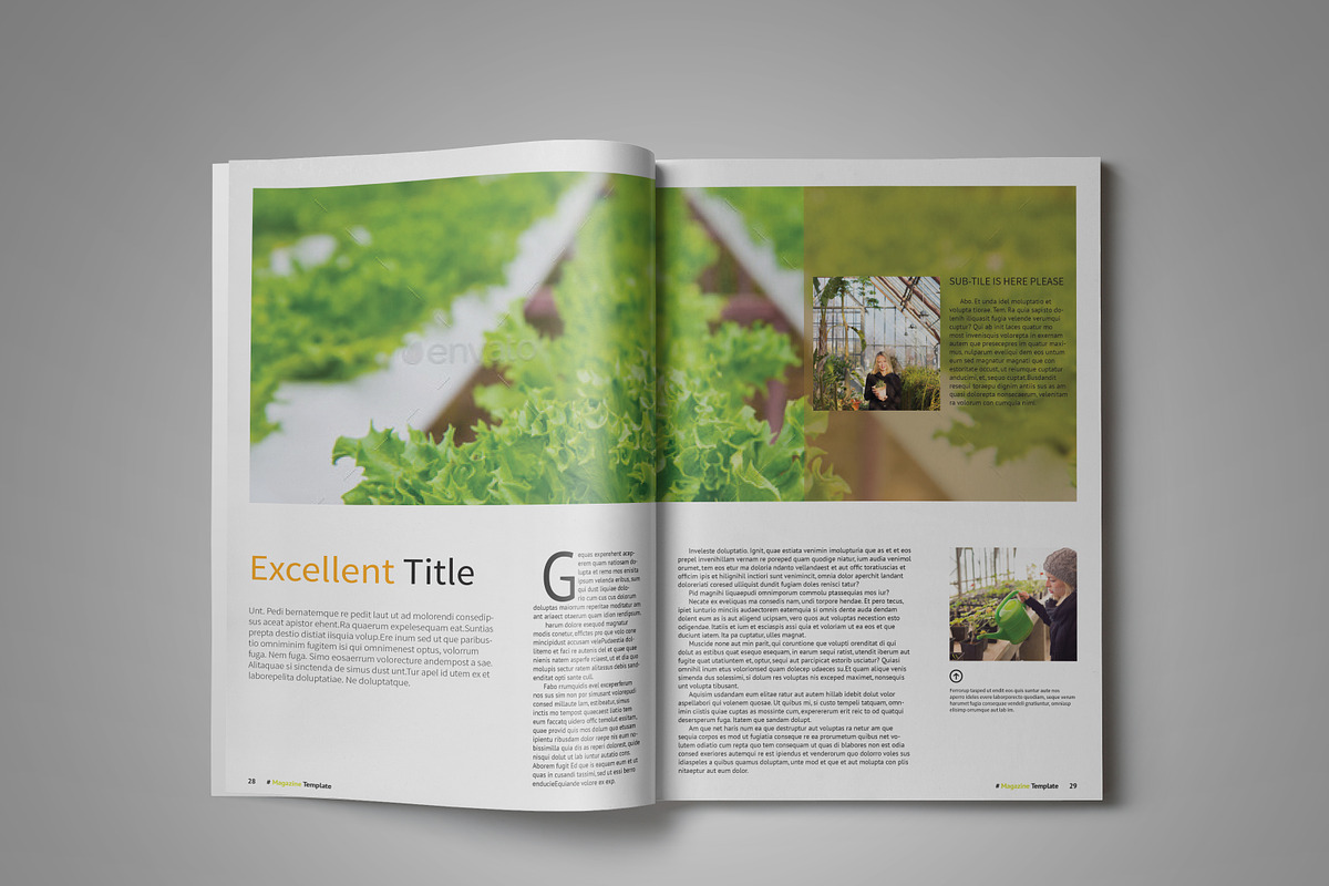 Clean Multipurpose Magazine Template, a Magazine Template by GreenDesign (Photo 5 of 5)