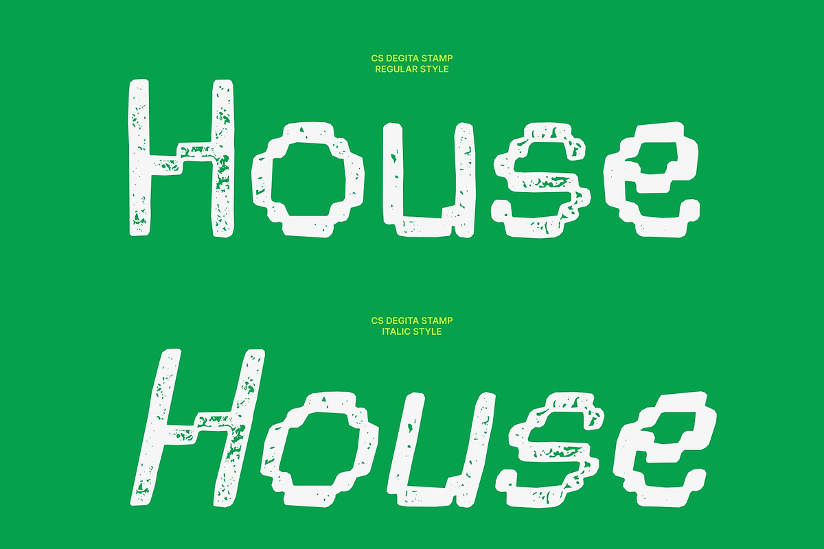 CS Degita Stamp, a Sans Serif Font by Craft Supply Co. (Photo 3 of 8)