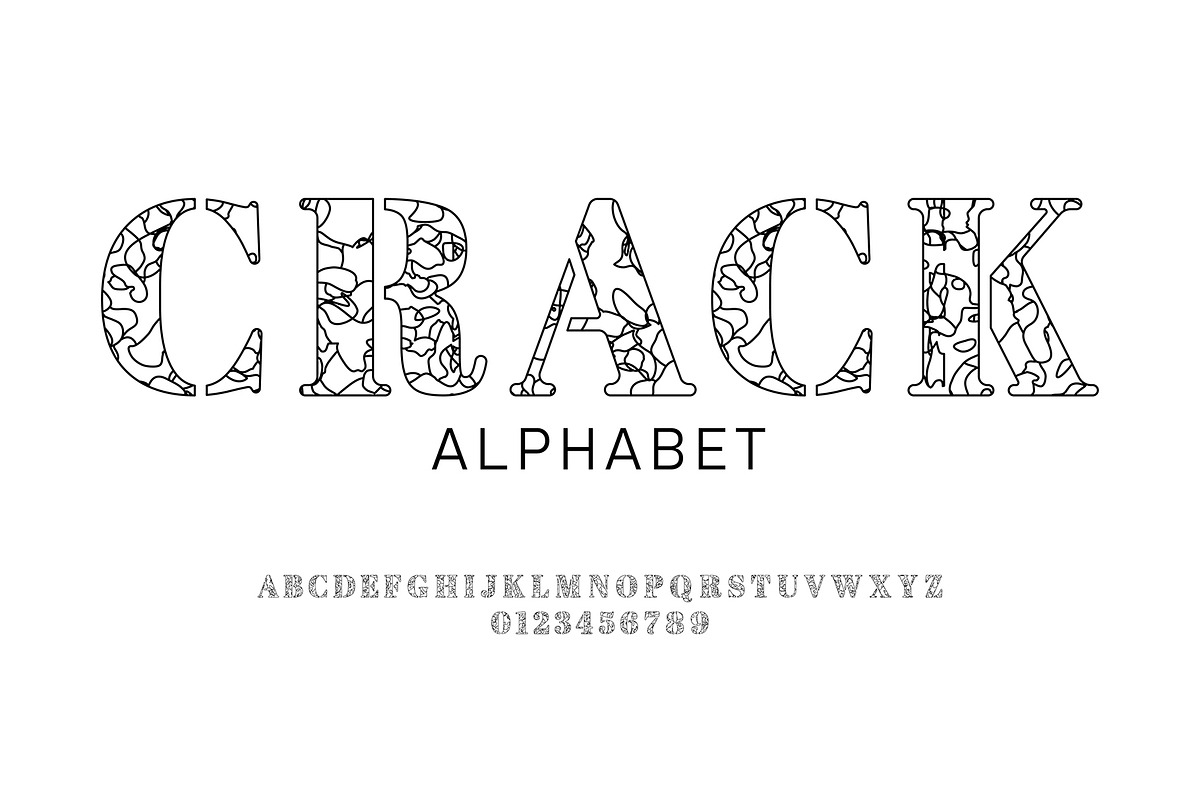 Cracked Colorful Font Set, a Graphic by Pro_Vector (Photo 3 of 4)