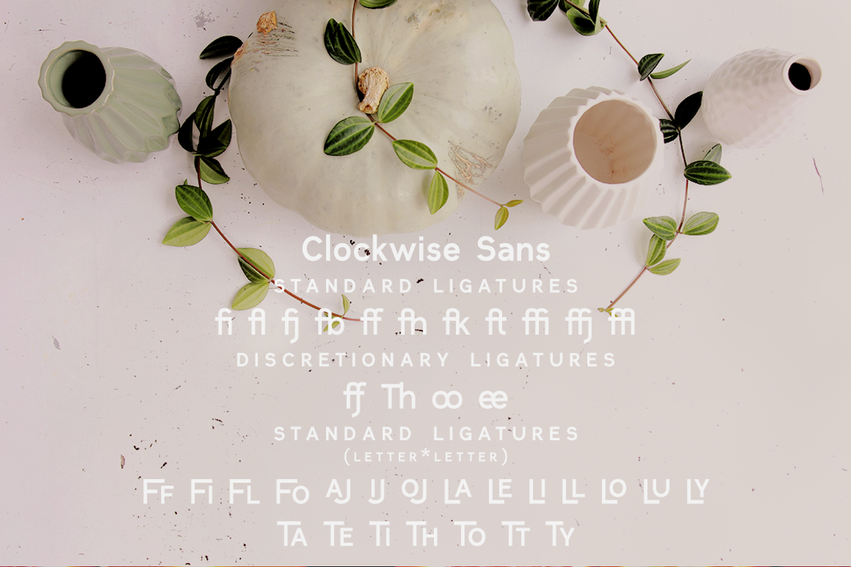 Clockwise sans serif font, a Sans Serif Font by Ana's Fonts (Photo 9 of 12)