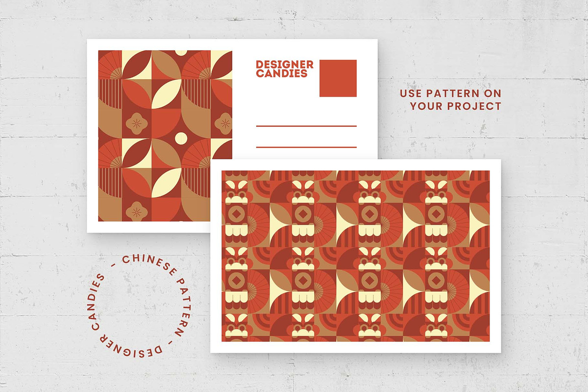 Abstract Chinese Patterns Set, a Pattern Graphic by DesignerCandies (Photo 3 of 5)