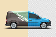 Mini Van Mockup - 6 views, an Advertising Mockup by Illusiongraphic (Thumbnail 8 of 20)