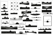 sunset horizon wall art design, an Illustration by Amazin_art (Thumbnail 1 of 31)