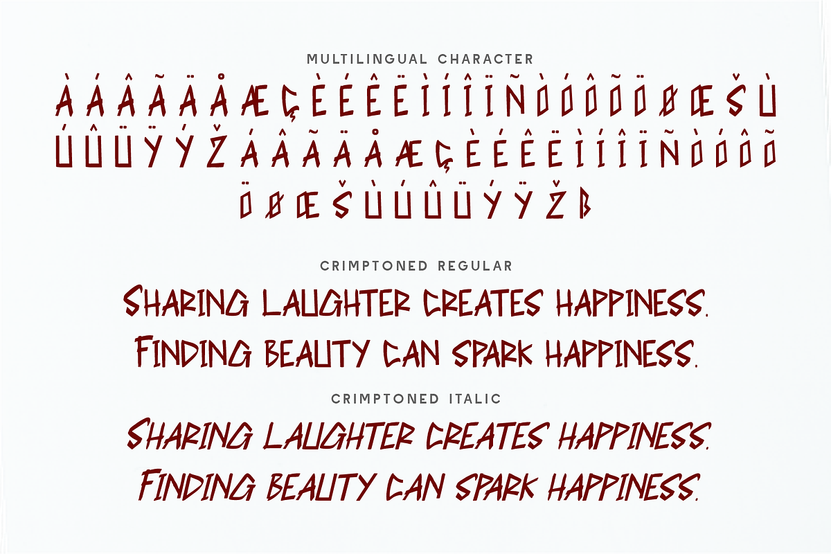 Crimptoned - Greek Display, a Font by Indotype Foundry (Photo 2 of 10)
