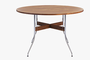 Nelson Swag Leg Round Table 3d Model