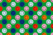 Smiling faces pattern, a Pattern Graphic by Art's and patterns (Thumbnail 2 of 4)