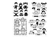 Kids’ yoga svg set, an Illustration by SketchArtStudio (Thumbnail 3 of 3)