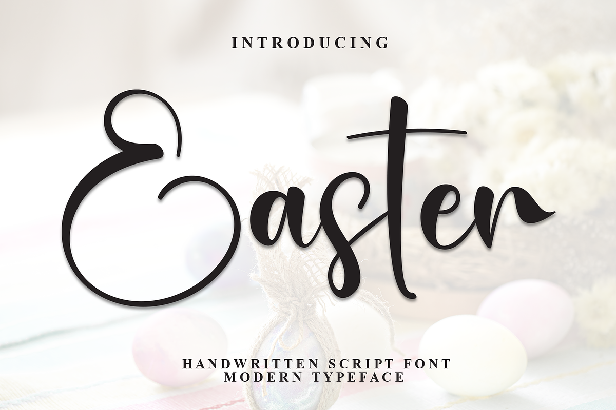 Easter | Script Font, a Handwritten Font by Scratchones (Photo 1 of 8)