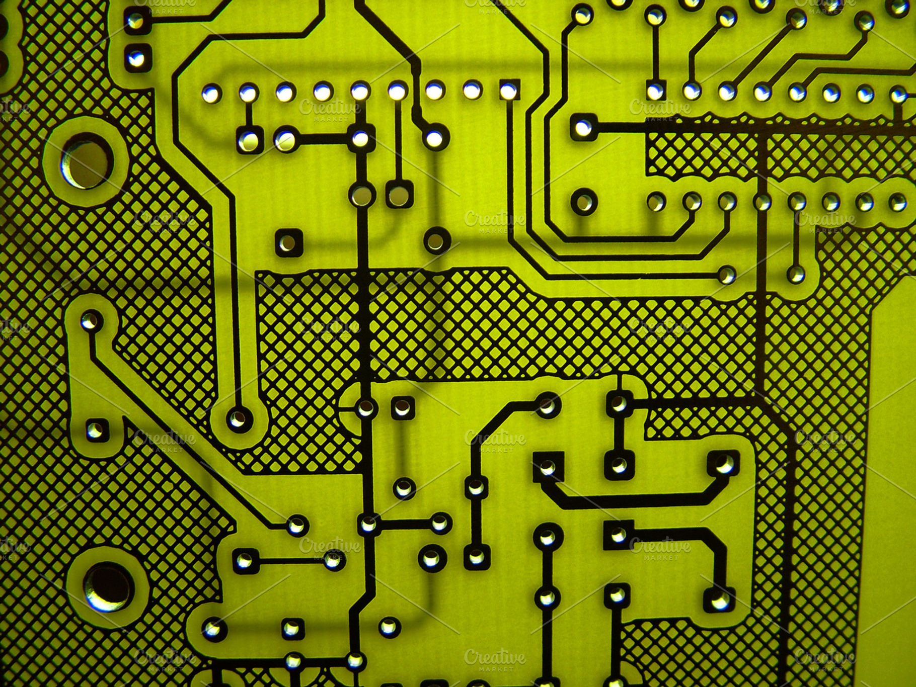 Circuit Board Containing Backgound Texture And Technology