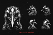 10 Bundle Dark Art Cassowary Bird, an Illustration by Morspective (Thumbnail 5 of 7)
