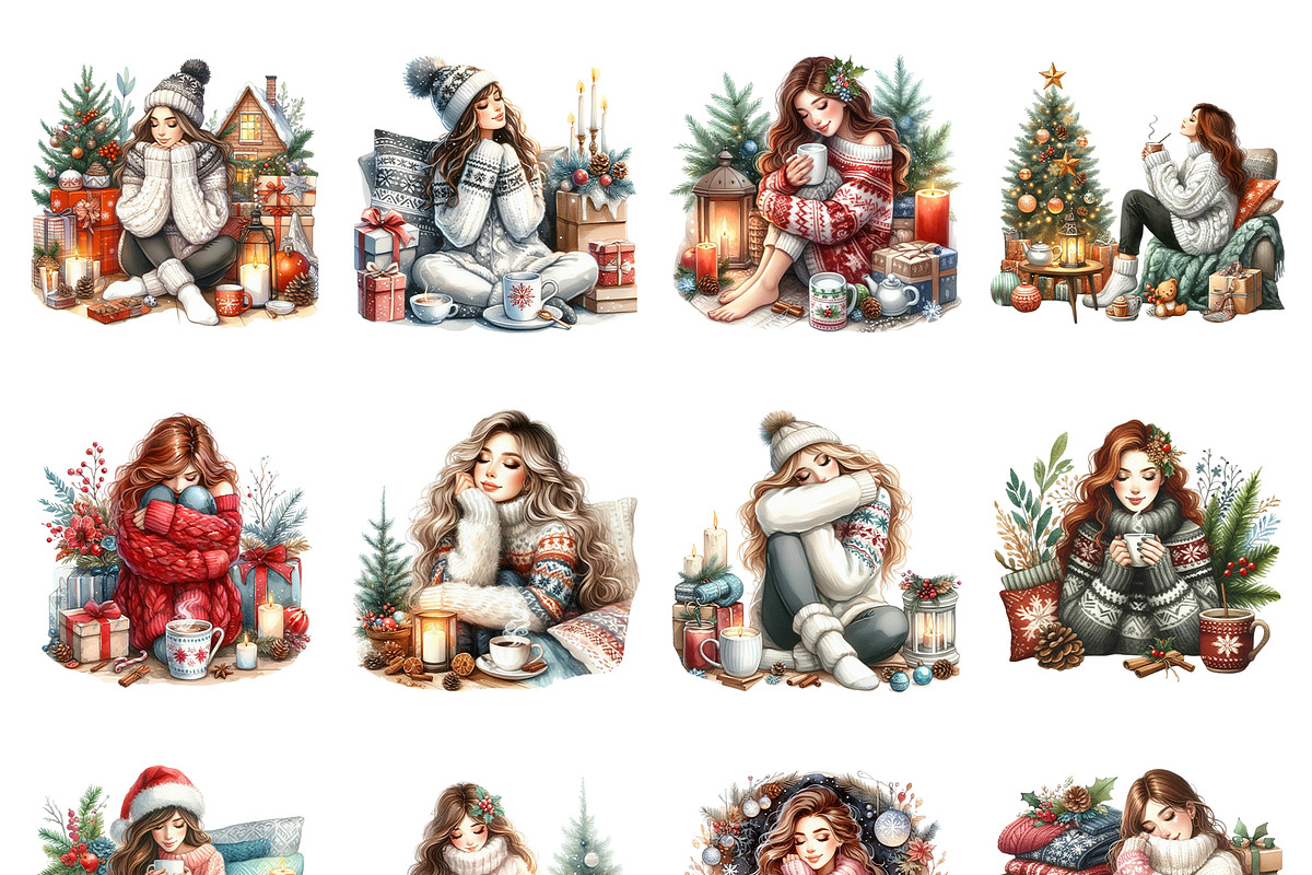 Christmas Girl, a Person Illustration by Vasmila (Photo 4 of 6)