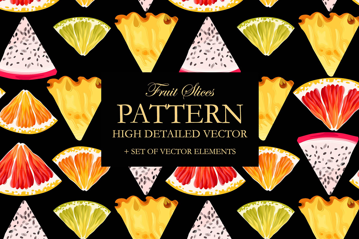 Fruit Slices Pattern, a Pattern Graphic by GreyLilac
